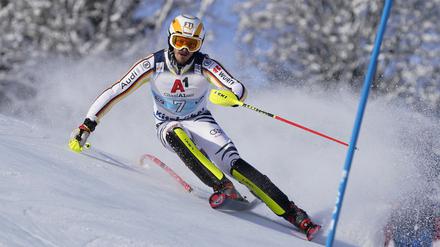 Knapp vorbei. Linus Straßer wird im Slalom von Kitzbühel Vierter.