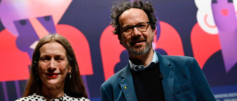 Geschäftsführerin Mariette Rissenbeek (L) and der Künstlerische Direktor Carlo Chatrian.