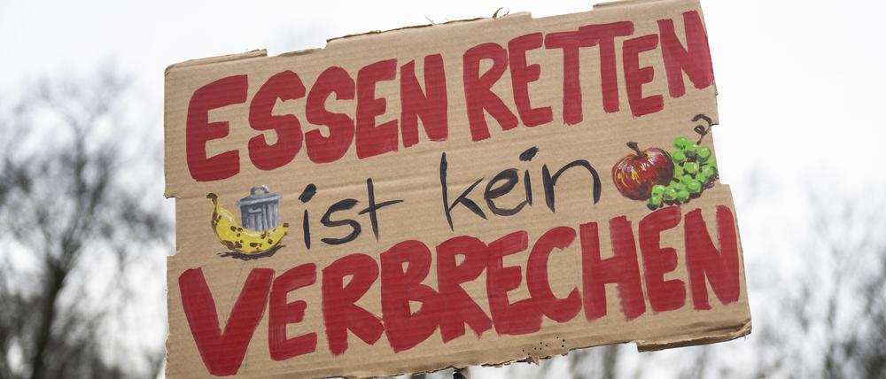 Demonstration für die Legalisierung des Containerns am 21. Januar 2023 in Berlin  
