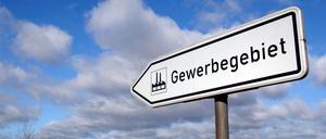 Ein Gewerbegebiet in der Nähe von Frankfurt (Oder).