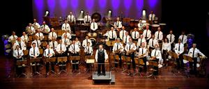 Das Landespolizeiorchester bei einem Konzert im Nikolaisaal Potsdam.