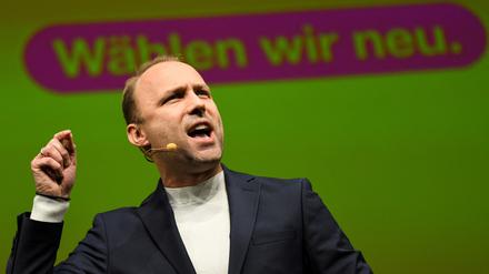 Free Democratic Party (FDP) top candidate for the upcoming state parliament election in Berlin Sebastian Czaja speaks during the traditional FDP Epiphany meeting in Stuttgart, Germany, January 6, 2023. REUTERS/Andreas Gebert