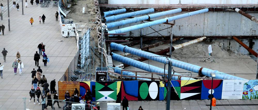 U2-Baustelle am Alexanderplatz