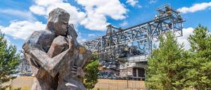 Kulisse des Festivals „Feel“ am Besucherbergwerk Abraumförderbrücke F60.
