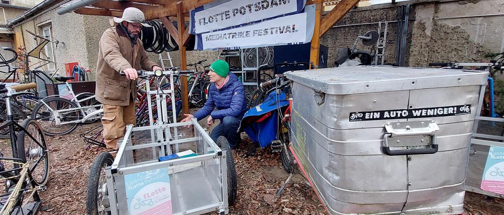 Lastenfahrradwerkstatt "Flotte Potsdam" wird durch die Stadt gefördert.