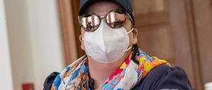 Andrea Tandler bei der Sitzung des Masken-Untersuchungsausschusses im Bayerischen Landtag im Juli 2022