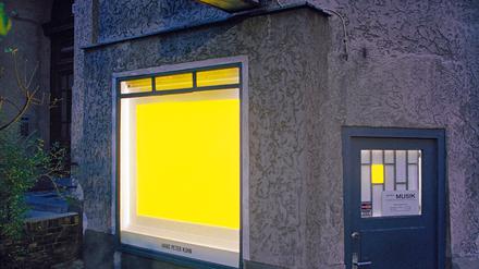 Hans Peter Kuhn: Lichtinstallation in der „Gelben Musik“,
Oktober 1989