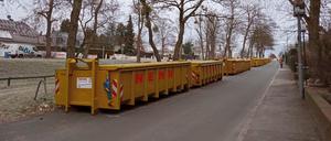 Die Container von Kladow am Glienicker See