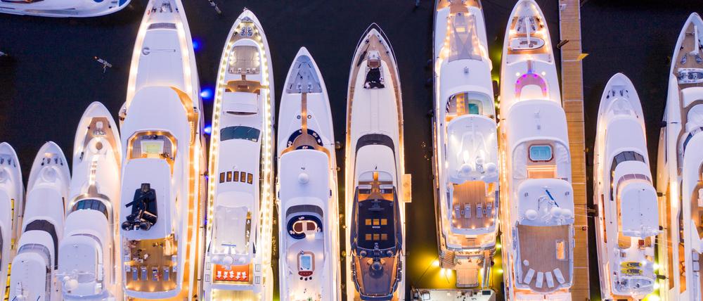 Luxusgut schlechthin: die Super-Yacht.