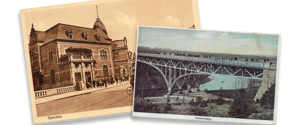 Postkarte der Altstadt Spandau