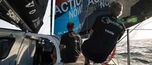 Die harte Schule. Sowohl Yann Eliès (vorne) als auch Nicolas Lunven haben ihr seglerisches Know-how im Solitaire de Figaro erworben. Beide haben es gewonnen. 
