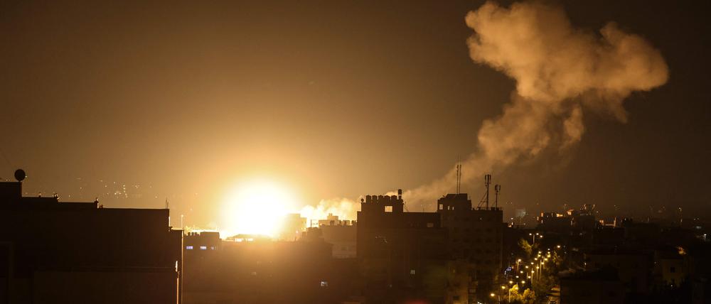 Explosion in Gaza Stadt