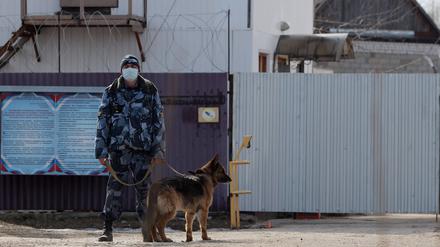 Oblast Wladimir am 6. April 2021: Ein Gefängnis in der Stadt Pokrow, wo Alexej Nawalny inhaftiert war.