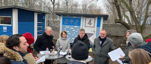 Vorstellung des ersten Safe Place in Friedrichshain und Unterzeichnung einer Vereinbarung mit dem Bezirk Neukölln. 