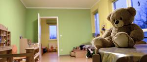 Eine Einrichtung in Berlin: Blick in den Kinderbereich eines Frauenhauses.