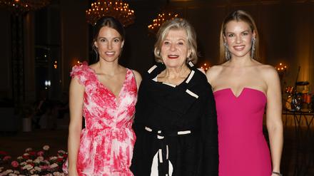 BERLIN, GERMANY - JANUARY 26: Felicitas Karrer, Jutta Speidel and Janina Hell attend the FRAUEN100 event at Hotel Adlon on January 26, 2023 in Berlin, Germany. (Photo by Franziska Krug/Getty Images for hell & karrer Communications)