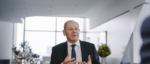 Bundeskanzler Olaf Schoz (SPD) im Tagesspiegel-Interview