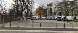 Großeinsatz am Nöldnerplatz. 