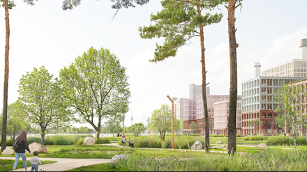 Freier Uferweg und viel Grün: So soll die „Spreeküste“ nach Entwürfen des Architekturbüros O&O Baukunst aussehen 