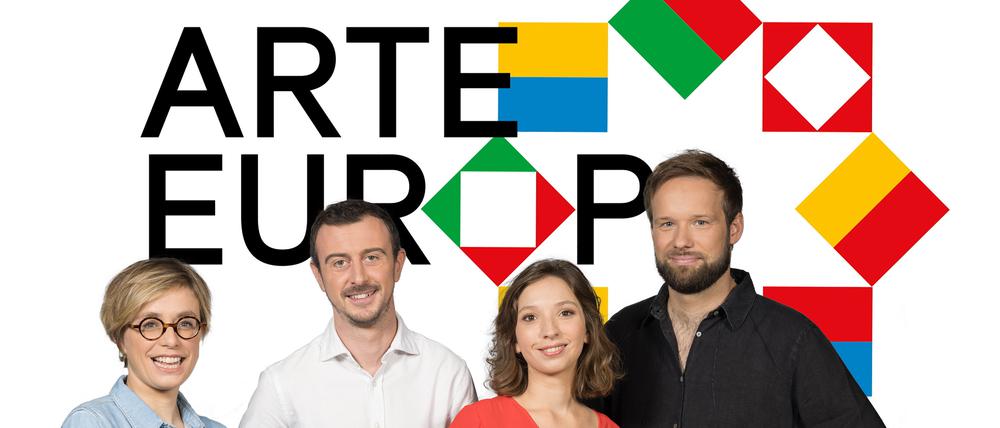 Das Moderationsteam von „Arte Europa“.