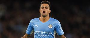 Joao Cancelo von Manchester City feiert den fünften Treffer seiner Mannschaft. 