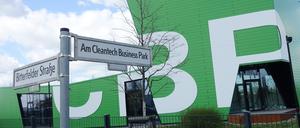 Bisher ist im Cleantech-Park Marzahn vor allem das Empfangsgebäude zu sehen.