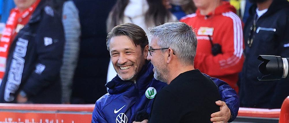 Man schätzt sich. Urs Fischer (rechts) und Niko Kovac treffen am Dienstag im Pokal aufeinander. 