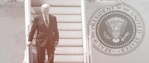 Sein Bild ist blass, und auf dem Weg nach oben ist er nicht: Joseph „Joe“ Robinette Biden, Jr., 46. Präsident der USA.