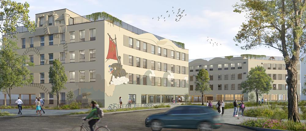 Visualisierung für die Grundschule am Filmpark "Michael-Ende-Grundschule"