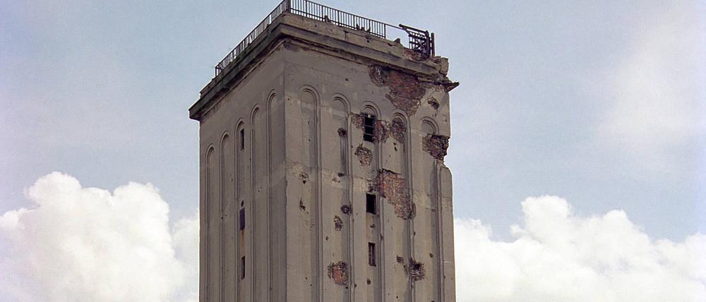 Der Wasserturm in Heinersdorf.