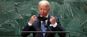 US-Präsident Biden bei einer UN-Sitzung im September 2021.