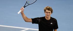 Alexander Zverev jubelt. Ein Verfahren der ATP gegen ihn wurde nun eingestellt.