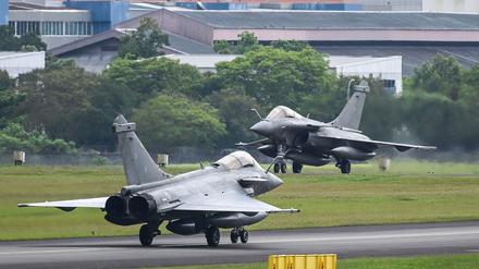 Französische Kampfjets vom Typ „Rafale“. 