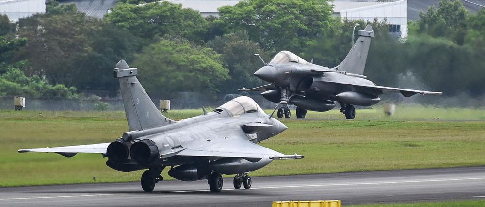 Französische Kampfjets vom Typ „Rafale“. 