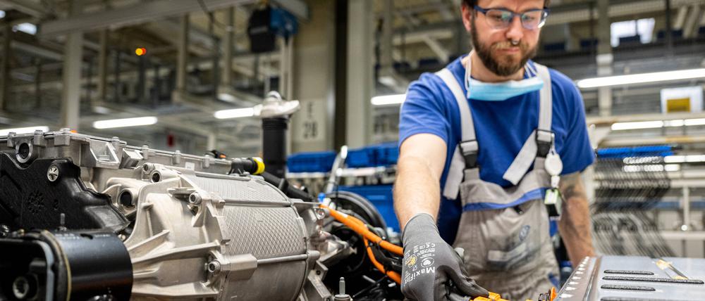 Produktion von Elektrofahrzeugen bei Volkswagen