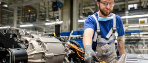 Produktion von Elektrofahrzeugen bei Volkswagen 