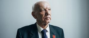 Roman Schwarzman, Holocaustüberlebender aus der Ukraine, fotografiert in Berlin