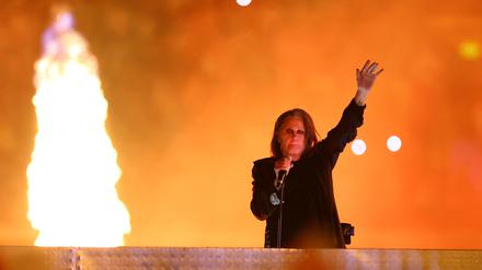 Ozzy Osbourne auf einer Bühne im Jahr 2022. 