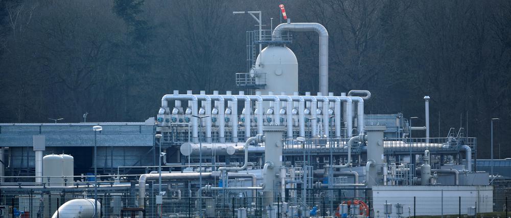 Der größte deutsche Gasspeicher im niedersächsischen Rehden.