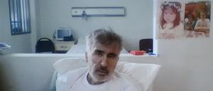 Georgiens inhaftierter Ex-Präsident Micheil Saakaschwili während einer Videoanhörung in seiner Haft. 