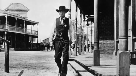 Gary Cooper als Marshal Kane im Western „Zwölf Uhr mittags“.