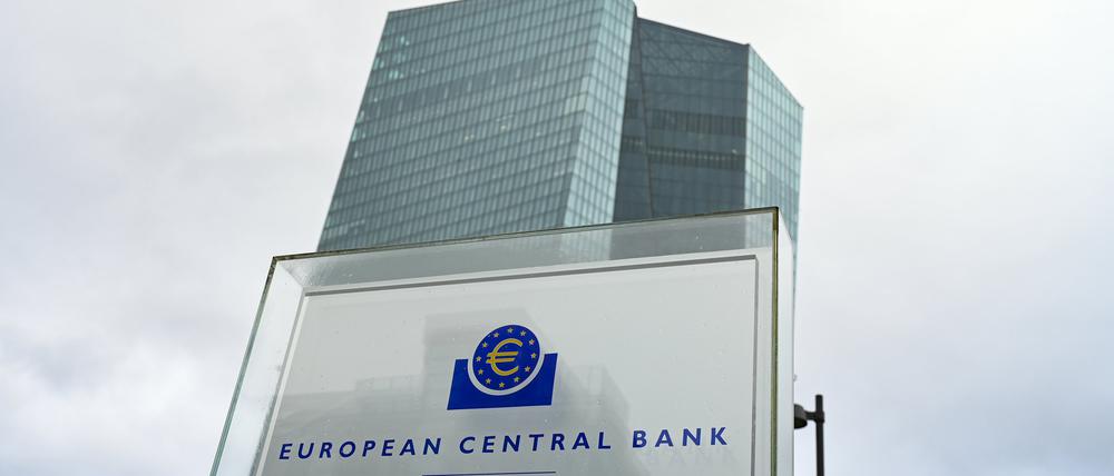 Die Zentrale der Europäischen Zentralbank (EZB) in Frankfurt.