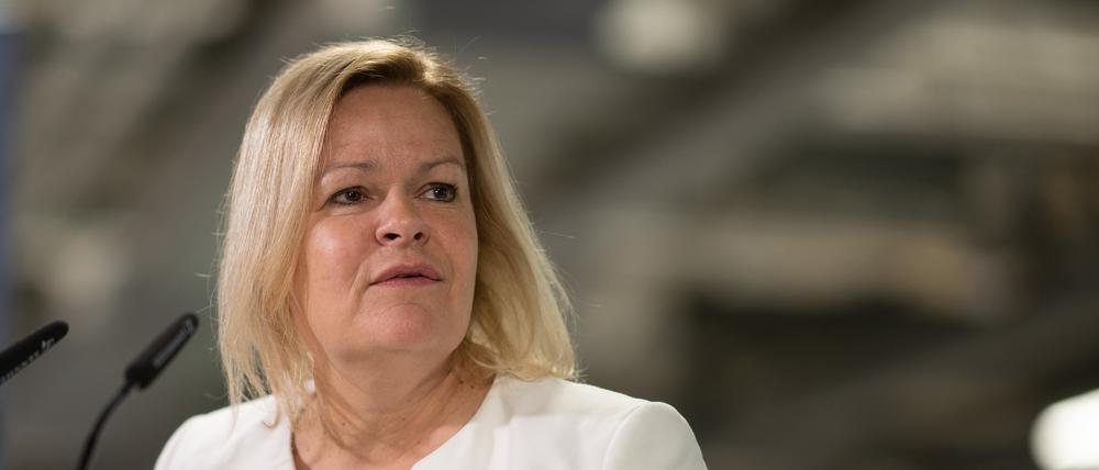 Nancy Faeser (SPD) ist Bundesministerin des Innern und Heimat.
