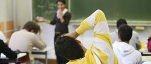 Unterricht in Deutschland – noch mit Lehrerin.