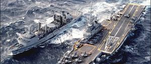 Archivbild vom Flugzeugträger „Foch“ im Jahr 1994.