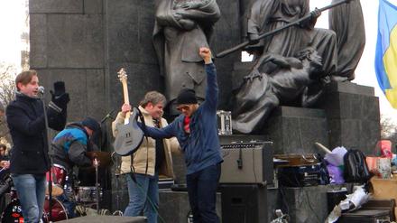 Konzert vor dem Taras Schewtschenko Denkmal