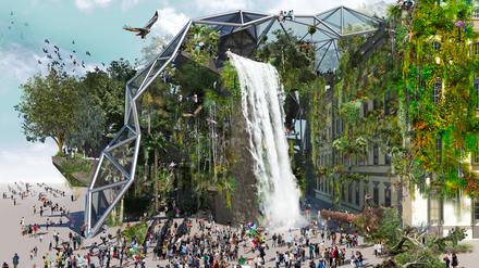 Abenteuerlich wie Humboldt selbst: Der Entwurf des Architekturbüro Hybrid Space Lab für das Berliner Schloss.