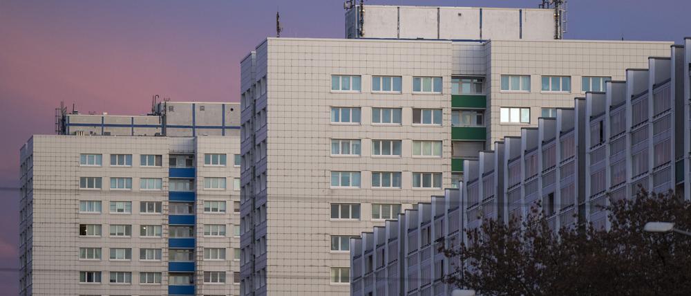 Hochhäuser im Osten von Berlin.