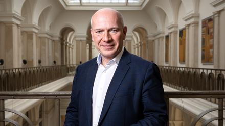Kai Wegner (CDU) im Abgeordnetenhaus am 2. Februar 2023, 10 Tage vor der Wiederholungswahl in Berlin.