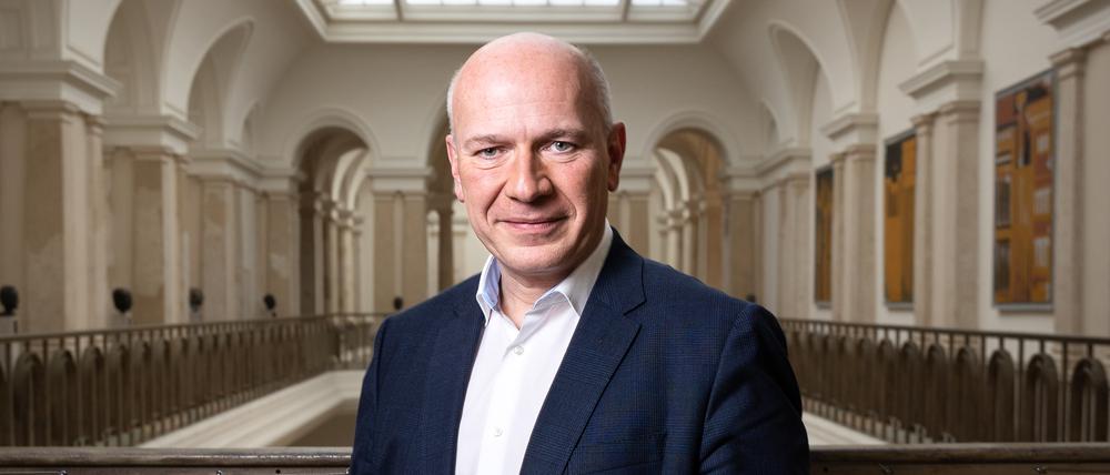 Kai Wegner (CDU) im Abgeordnetenhaus am 2. Februar 2023, 10 Tage vor der Wiederholungswahl in Berlin.